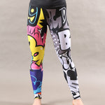 Digital Printing Small Monster Yoga Lift Hip High Waist