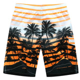 Men's Summer Beach Shorts Men's Board Shorts Quick Dry Silver Casual Shorts