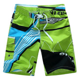 Men's Summer Beach Shorts Men's Board Shorts Quick Dry Silver Casual Shorts