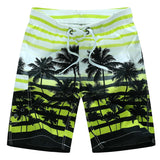 Men's Summer Beach Shorts Men's Board Shorts Quick Dry Silver Casual Shorts