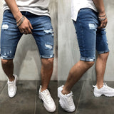 Denim Chino Shorts Super STRETCH Skinny Slim  Half Pant Cargo Jeans