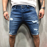 Denim Chino Shorts Super STRETCH Skinny Slim  Half Pant Cargo Jeans