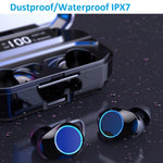 TWS 5.0 Bluetooth 6D Stereo Earphone Wireless Earphones Sport IPX7 Bluetooth Earphones 3300mAh LED Display Power Bank