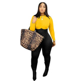 Sexy Leopard Tiger Print Patch work Long Sleeve Night Party Club Jumpsuit Women Outfit